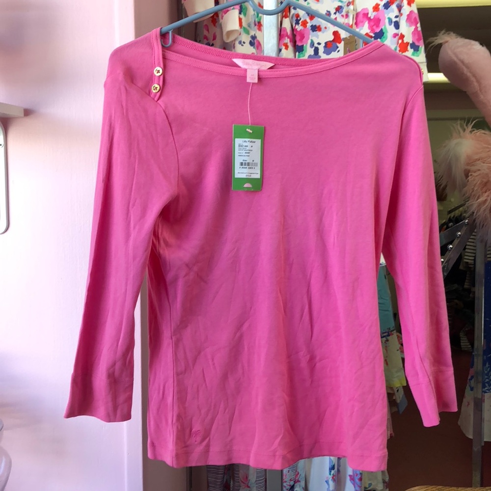 Lilly Pulitzer pink shirt